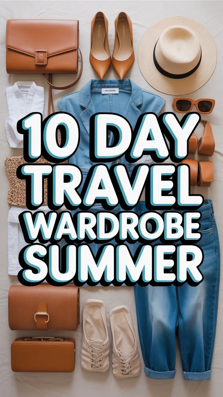 ☀️ 10 Day Travel Wardrobe Summer