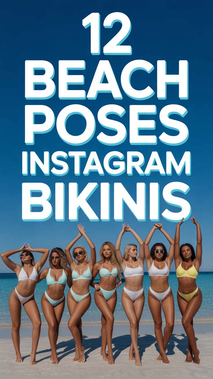 ☀️ 12 Beach Poses Instagram Bikinis