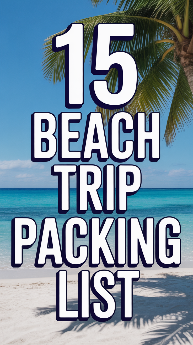 ☀️ 15 Beach Trip Packing List