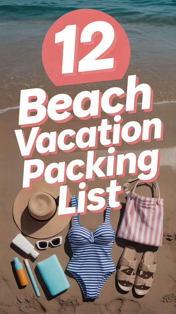 ☀️ 12 Beach Vacation Packing List