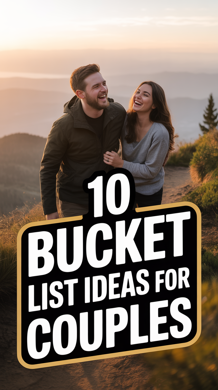💖 10 Bucket List Ideas For Couples