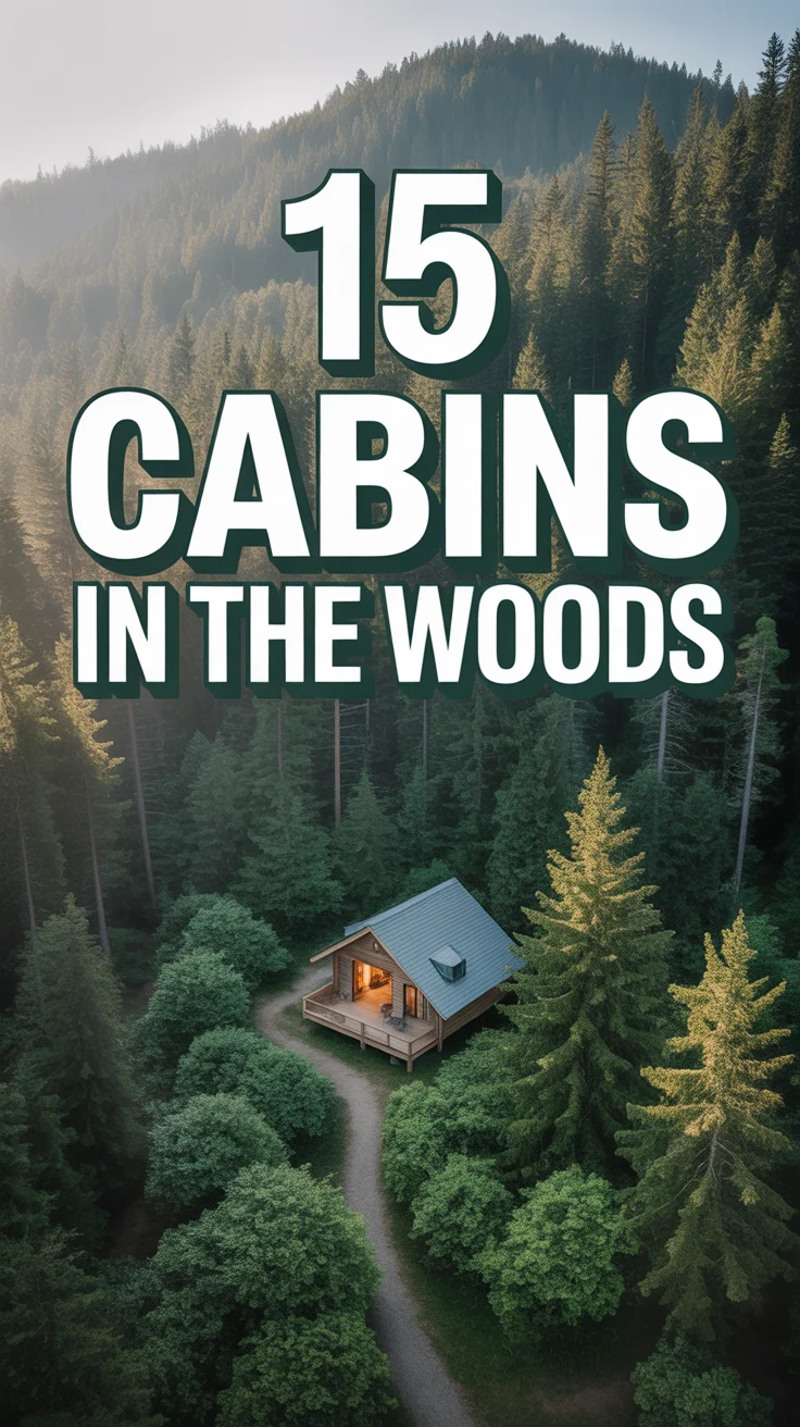 🌲 15 Cabins In The Woods