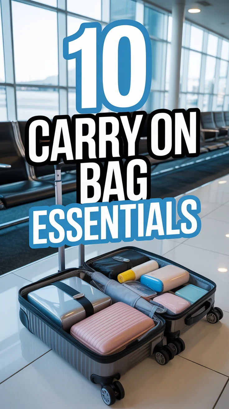 ✈️ 10 Carry On Bag Essentials