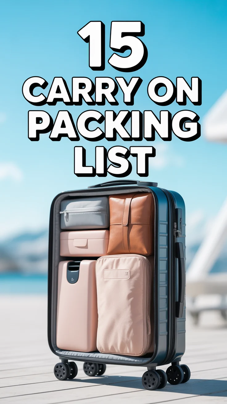 🛫 15 Carry On Packing List