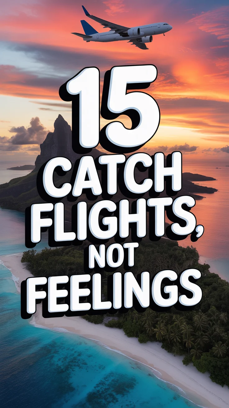 ✈️ 15 Catch Flights Not Feelings
