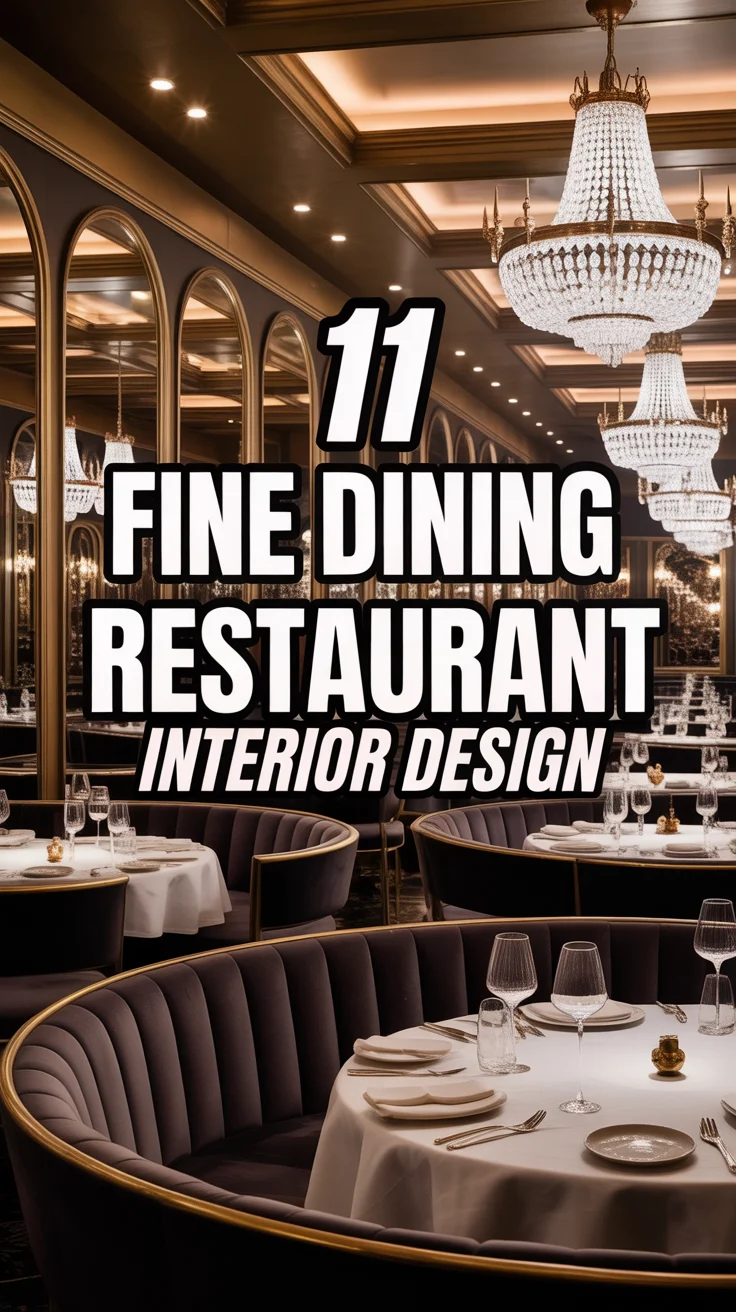 ✨ 11 Fine Dining Restaurant Interior Design