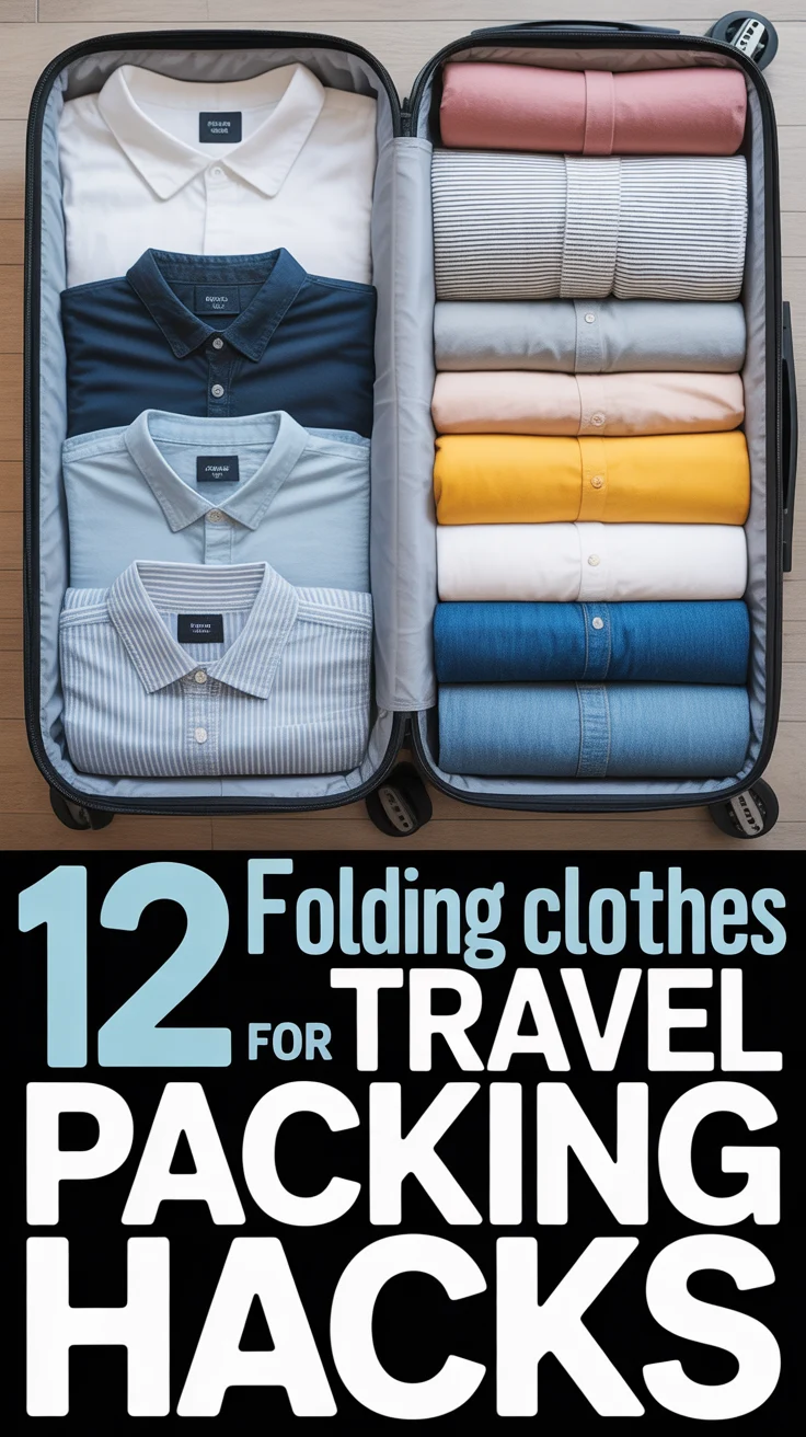 ✈️ 12 Folding Clothes For Travel Packing Hacks