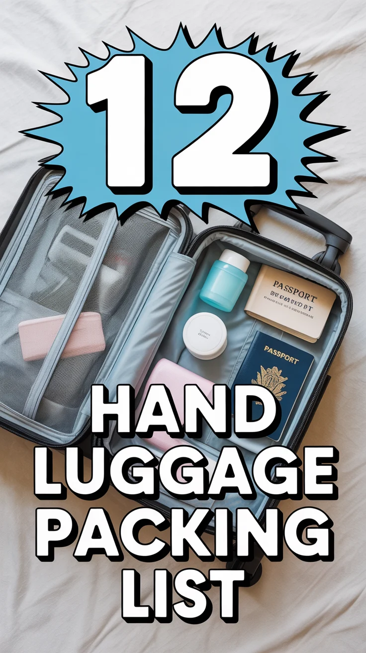 ✈️ 12 Hand Luggage Packing List