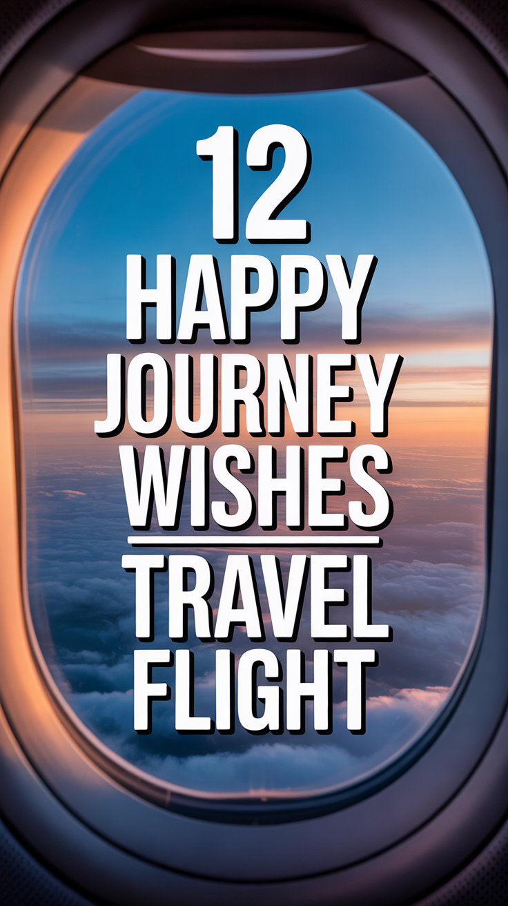 ✈️ 12 Happy Journey Wishes Travel Flight