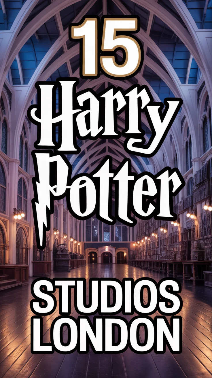 ⚡ 15 Harry Potter Studios London