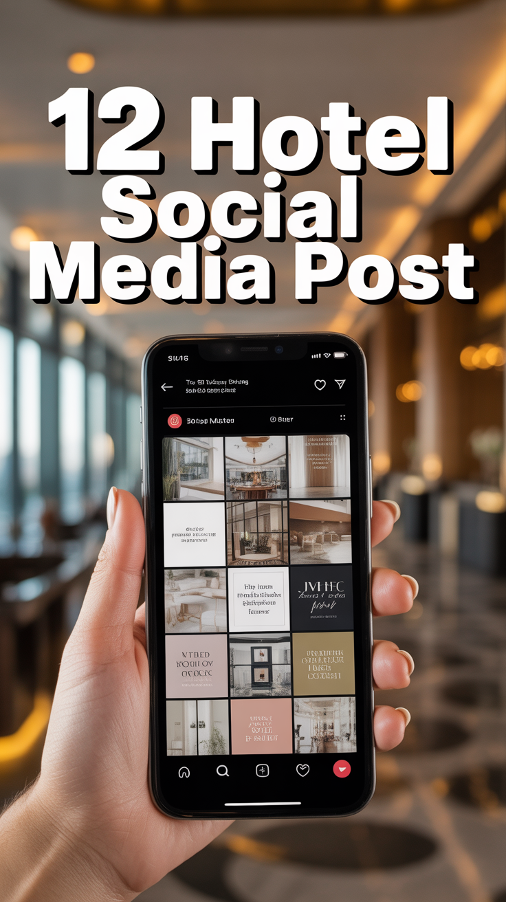 🏨 12 Hotel Social Media Post