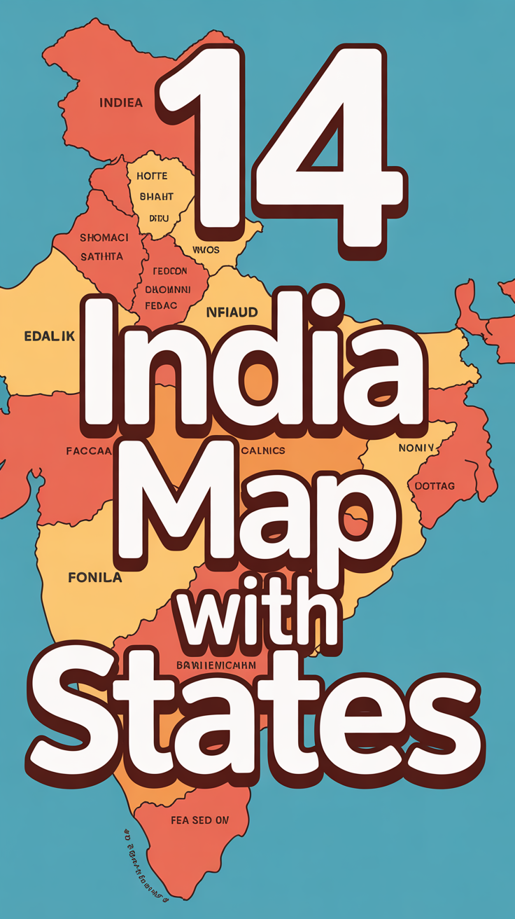 🗺️ 14 India Map With States