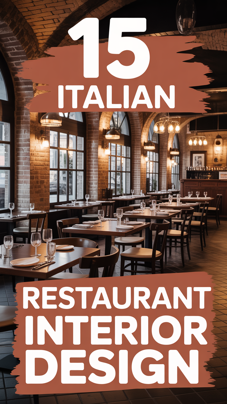 🍝 15 Italian Restaurant Interior Design