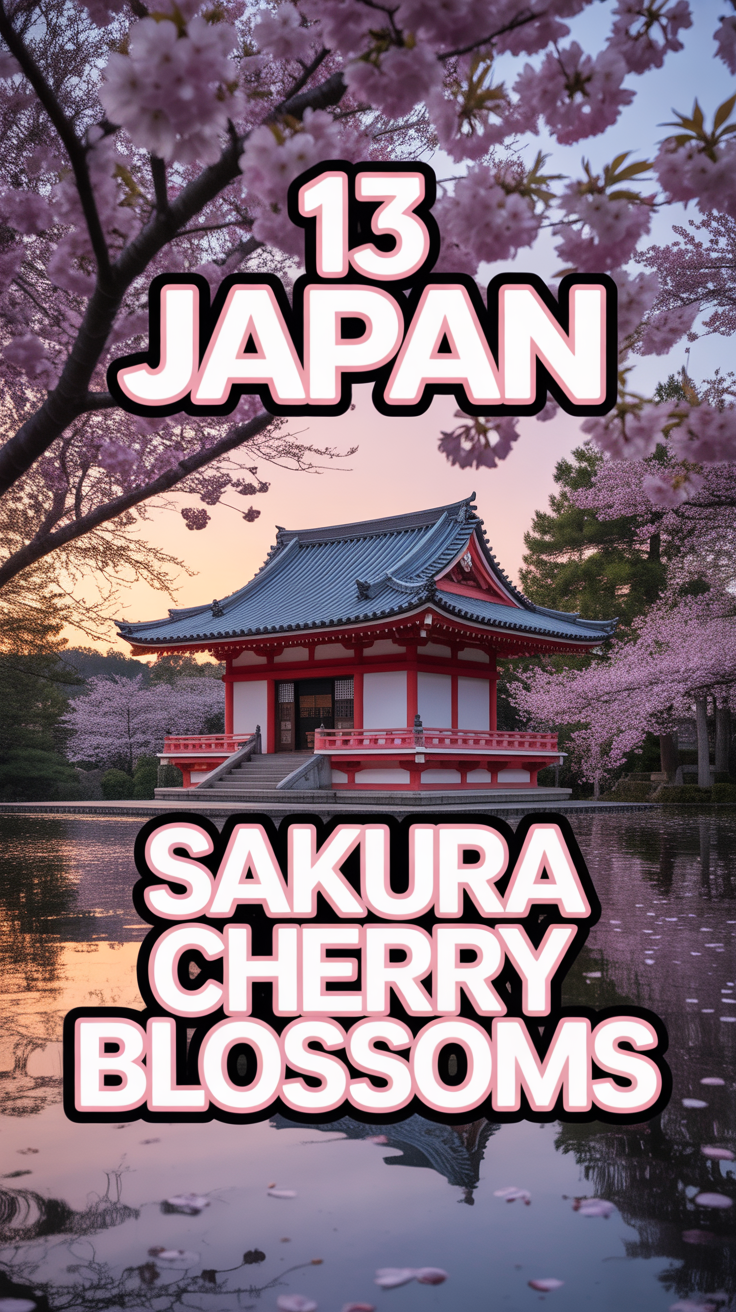 🌸 13 Japan Sakura Cherry Blossoms