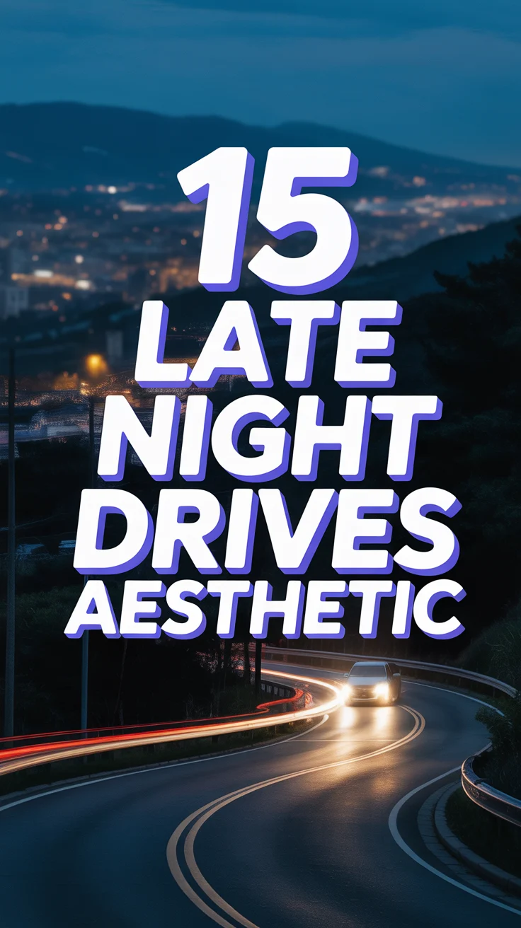 🌃 15 Late Night Drives Aesthetic