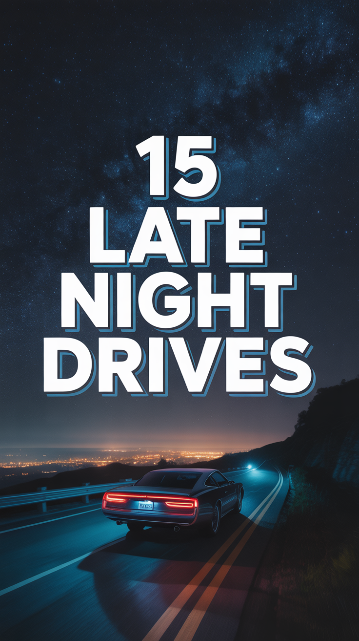 🌙 15 Late Night Drives