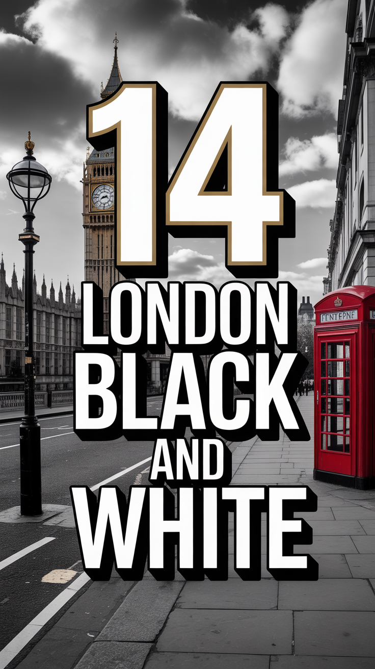 📸 14 London Black And White
