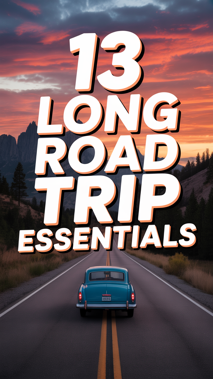 🚗 13 Long Road Trip Essentials