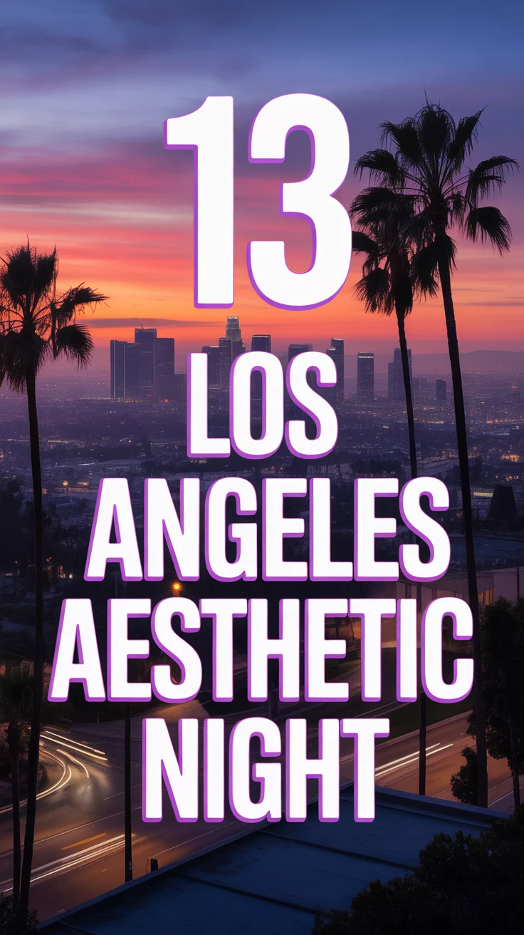 ✨ 13 Los Angeles Aesthetic Night