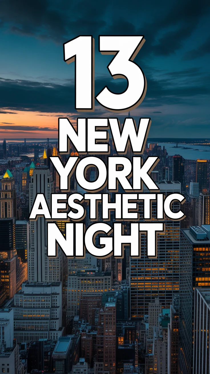 🌃 13 New York Aesthetic Night