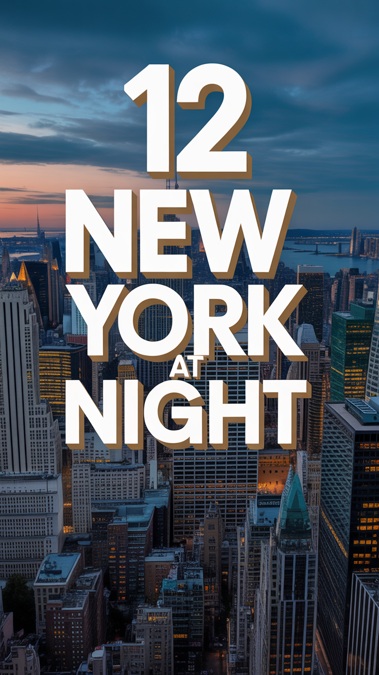 ✨ 12 New York At Night