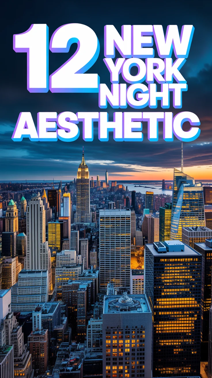 🌃 12 New York Night Aesthetic