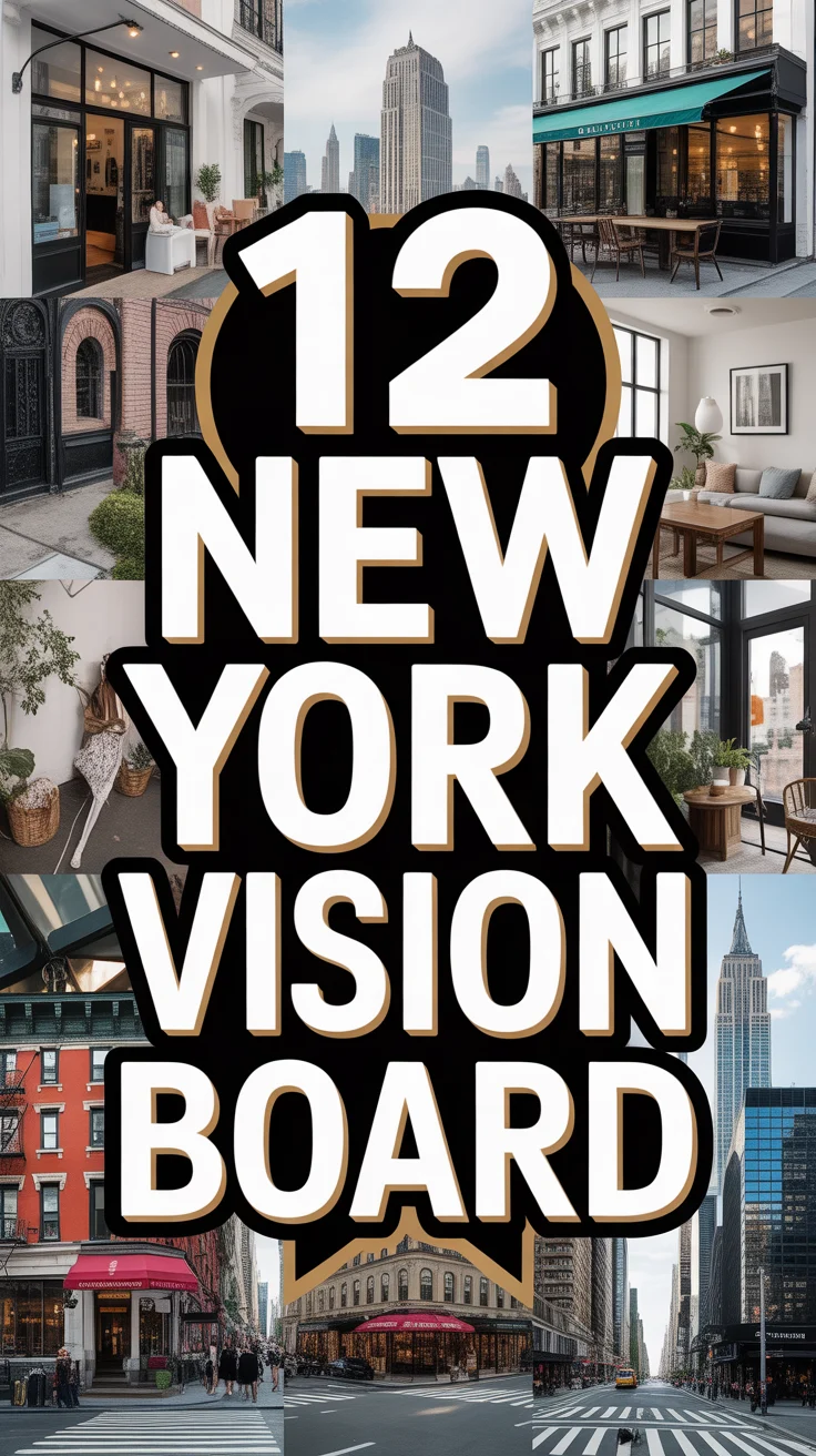 🗲️ 12 New York Vision Board