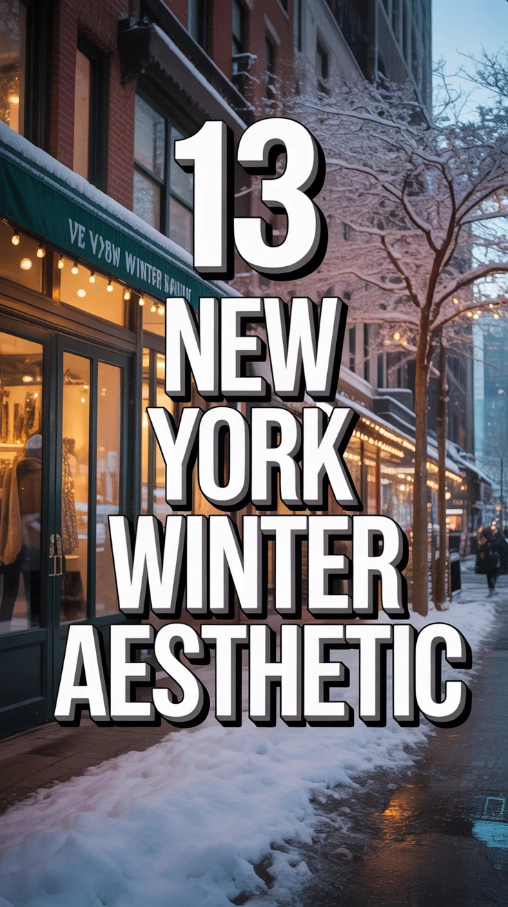 ❄️ 13 New York Winter Aesthetic