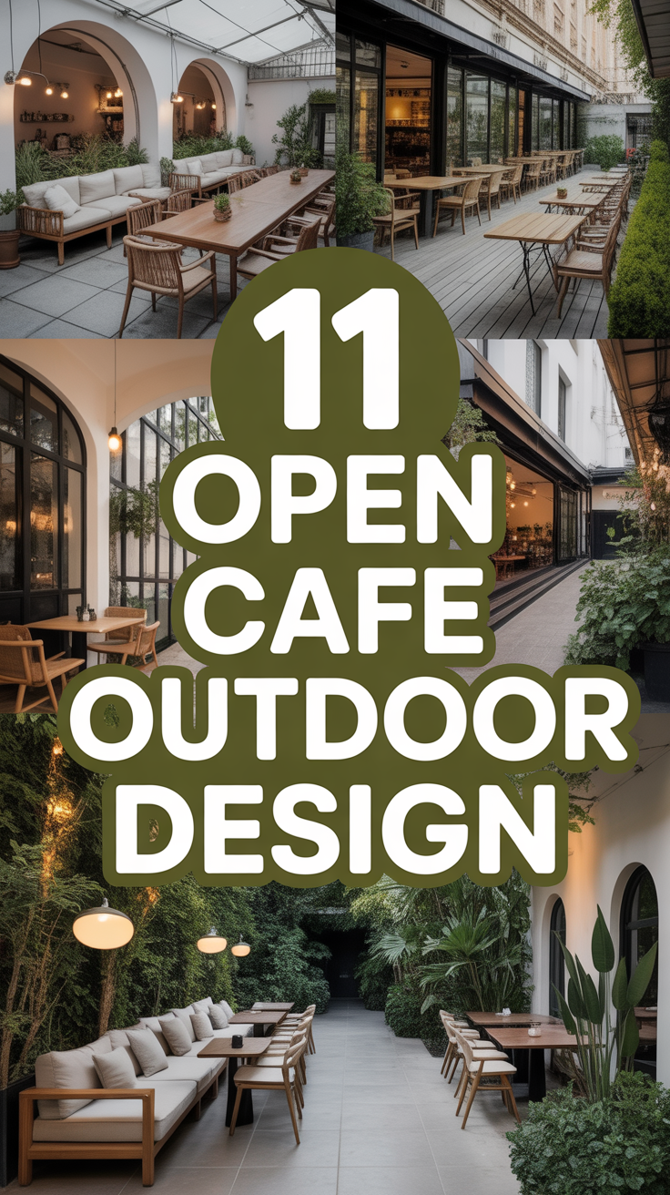 🌿 11 Open Cafe Outdoor Design
