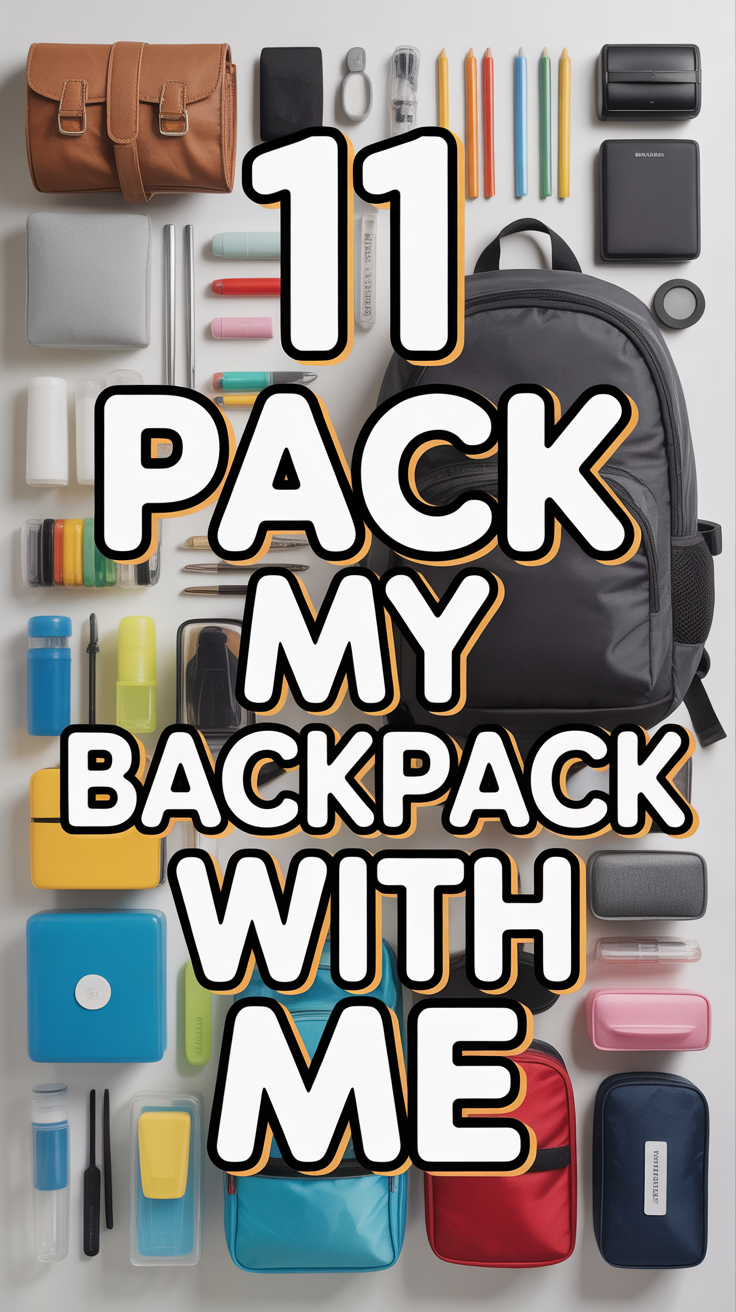 🎒 11 Pack My Backpack With Me