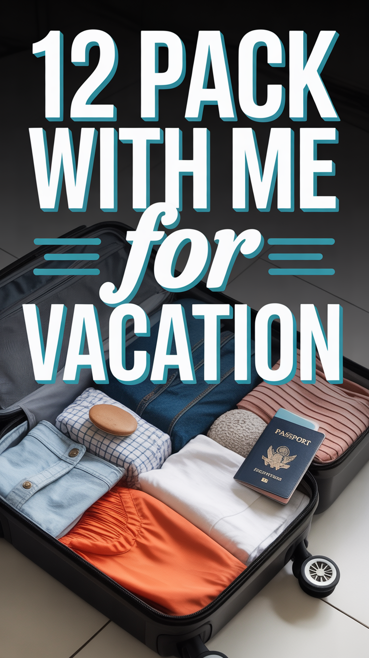 ✈️ 12 Pack With Me For Vacation