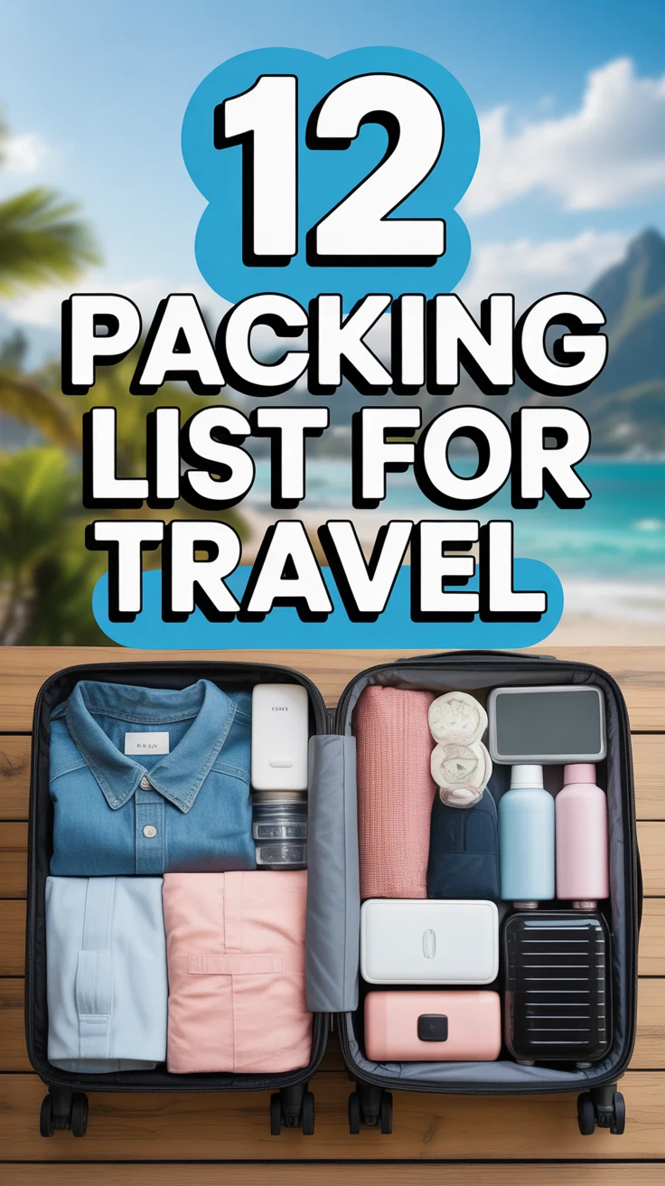 ✈️ 12 Packing List For Travel