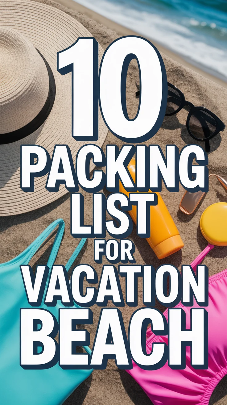 🏖️ 10 Packing List For Vacation Beach