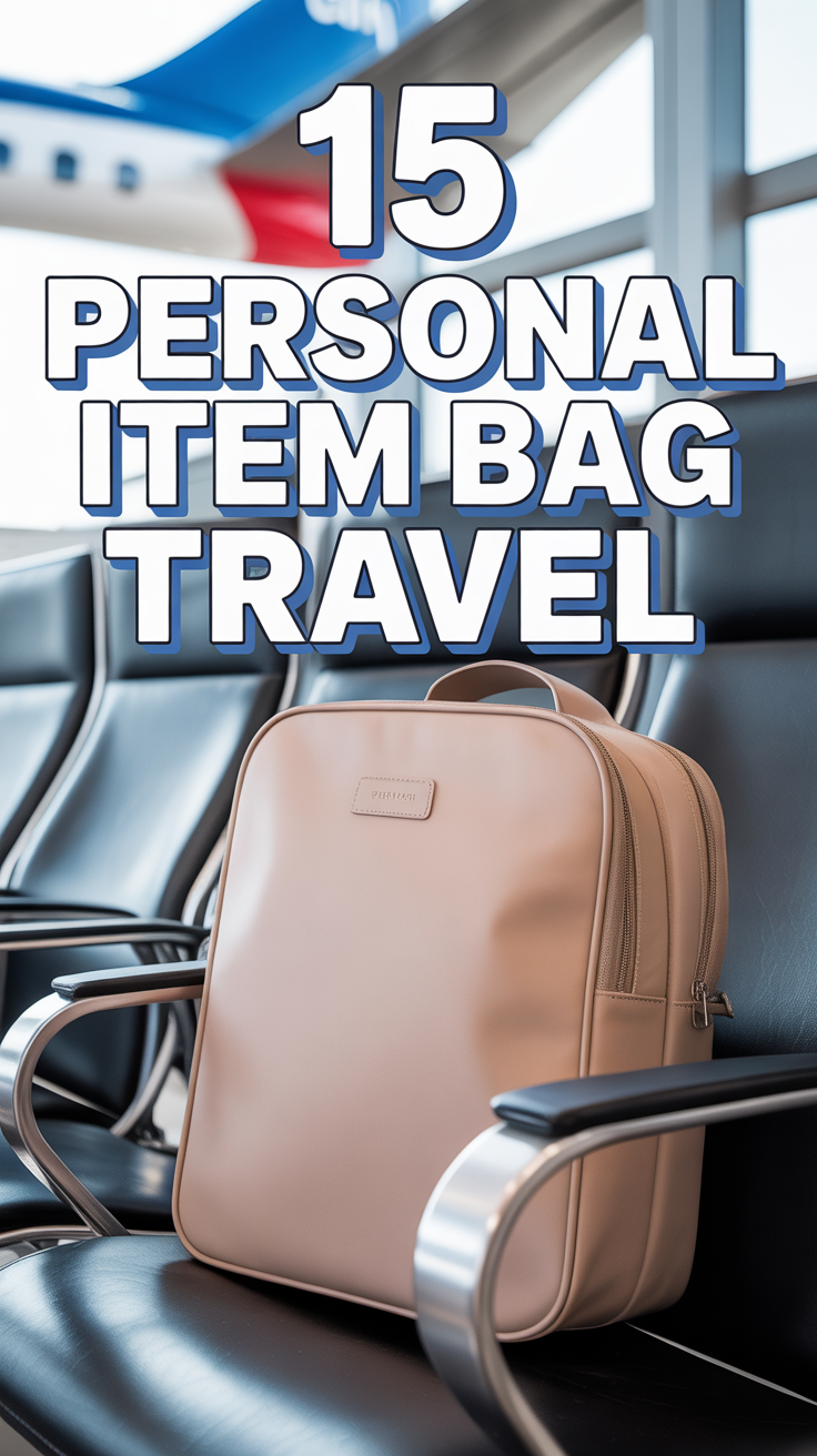 ✈️ 15 Personal Item Bag Travel