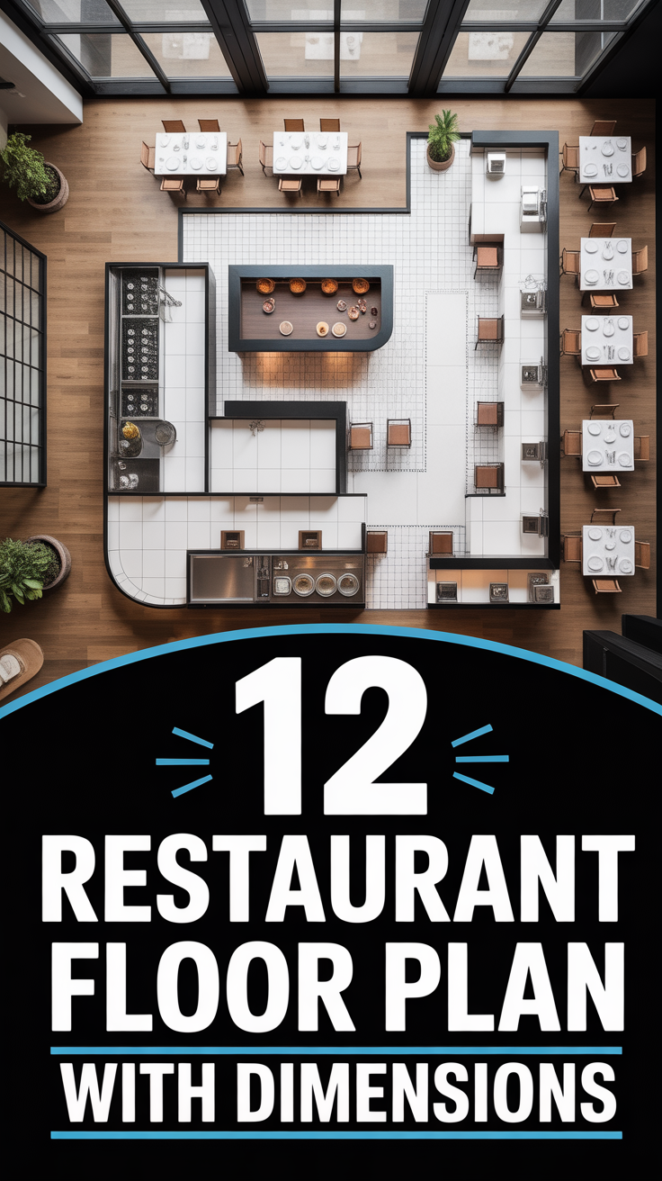 📐 12 Restaurant Floor Plan With Dimensions