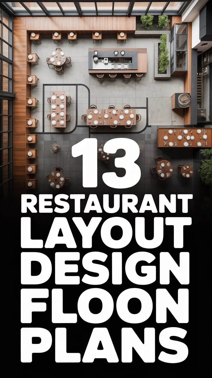 📐 13 Restaurant Layout Design Floor Plans