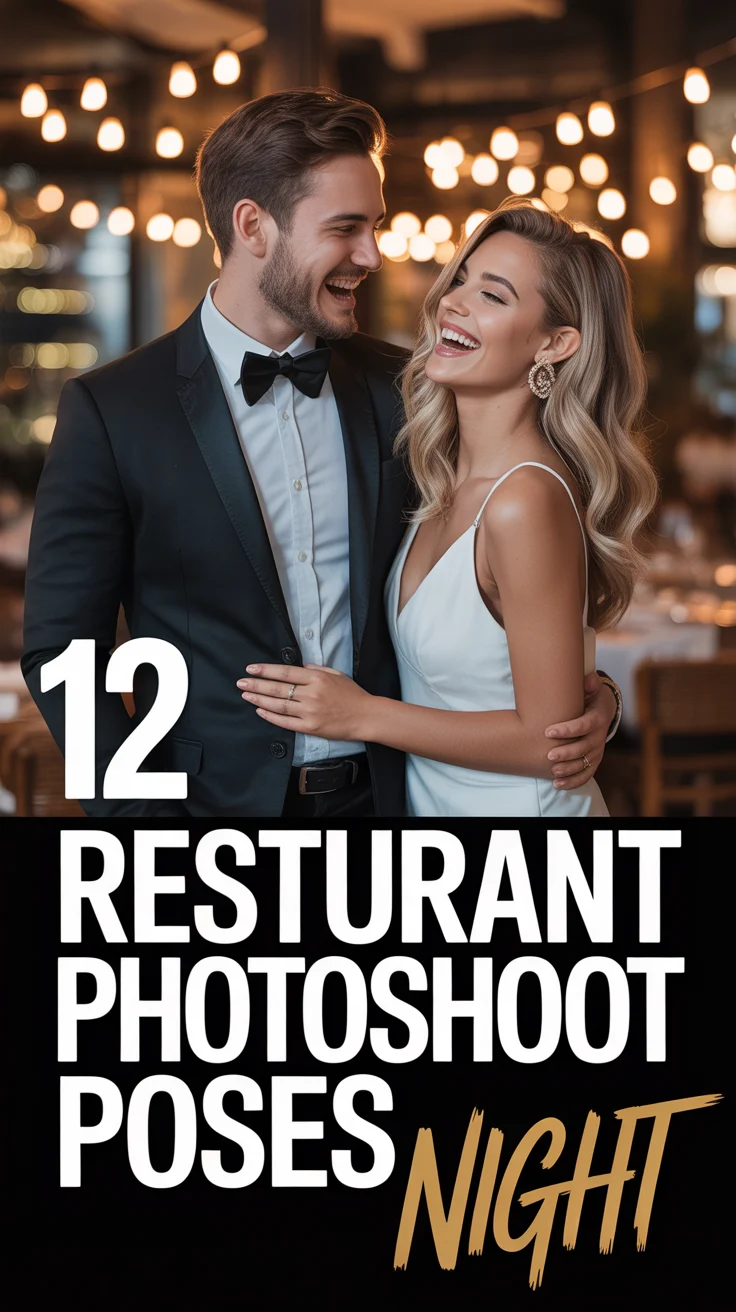 📸 12 Resturant Photoshoot Poses Night