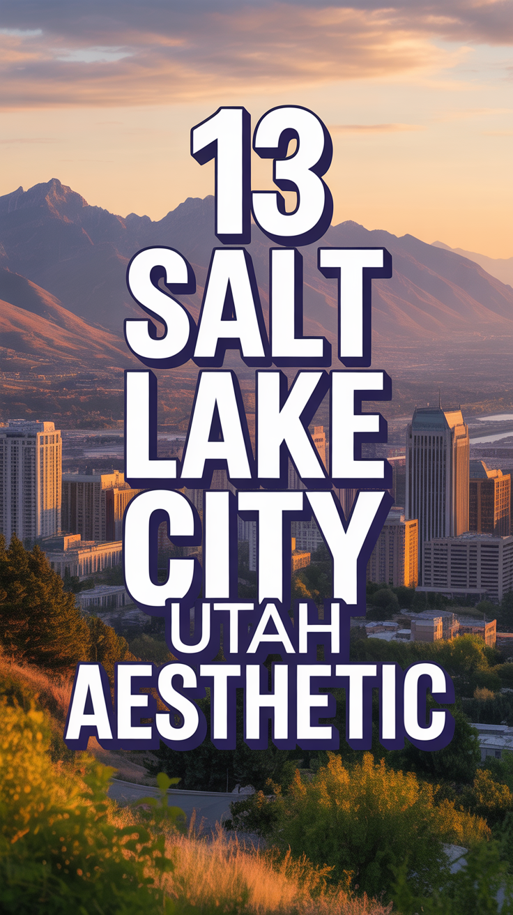 ⛰️ 13 Salt Lake City Utah Aesthetic