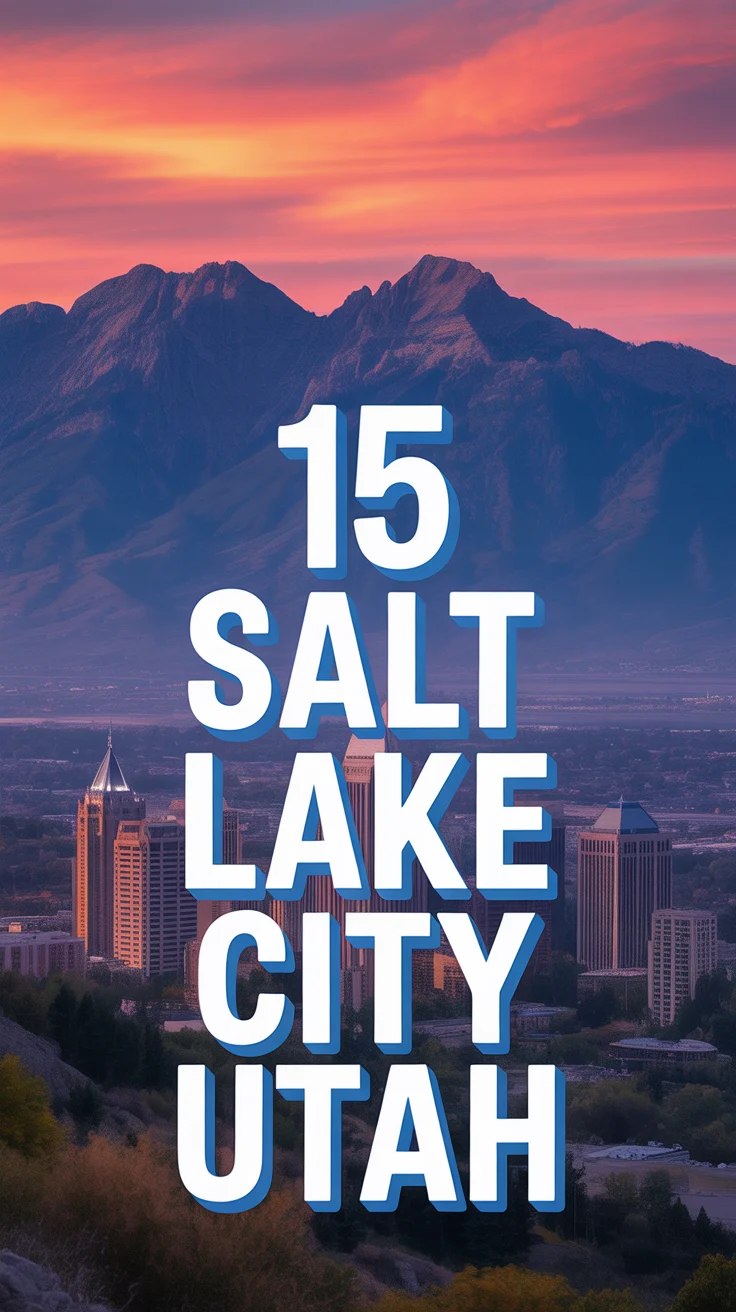 🏔️ 15 Salt Lake City Utah