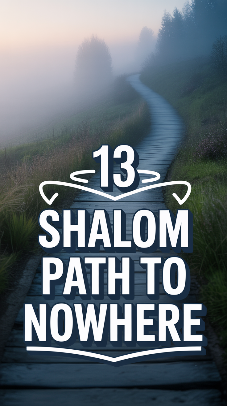 ✨ 13 Shalom Path To Nowhere