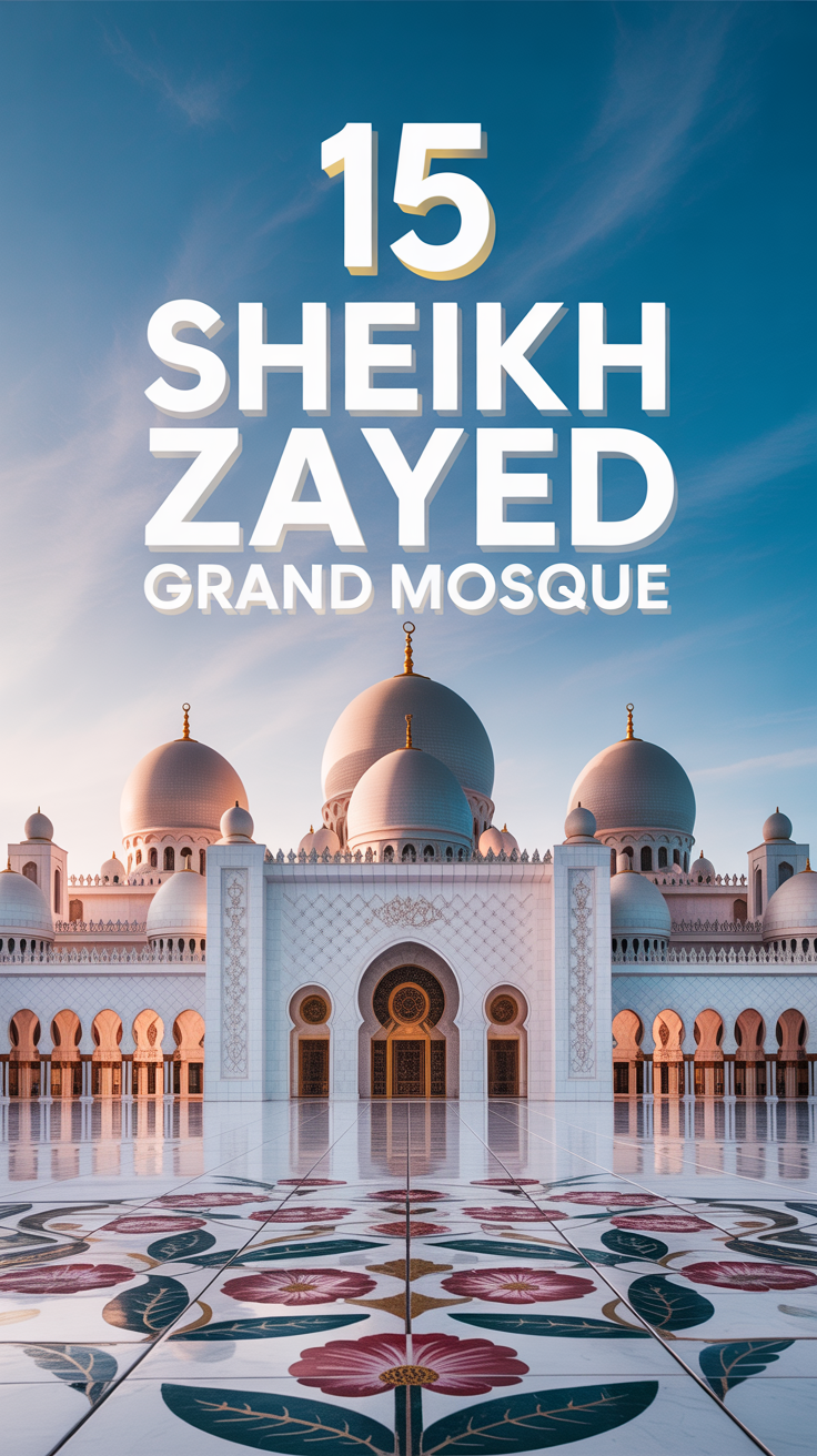 ✨ 15 Sheikh Zayed Grand Mosque