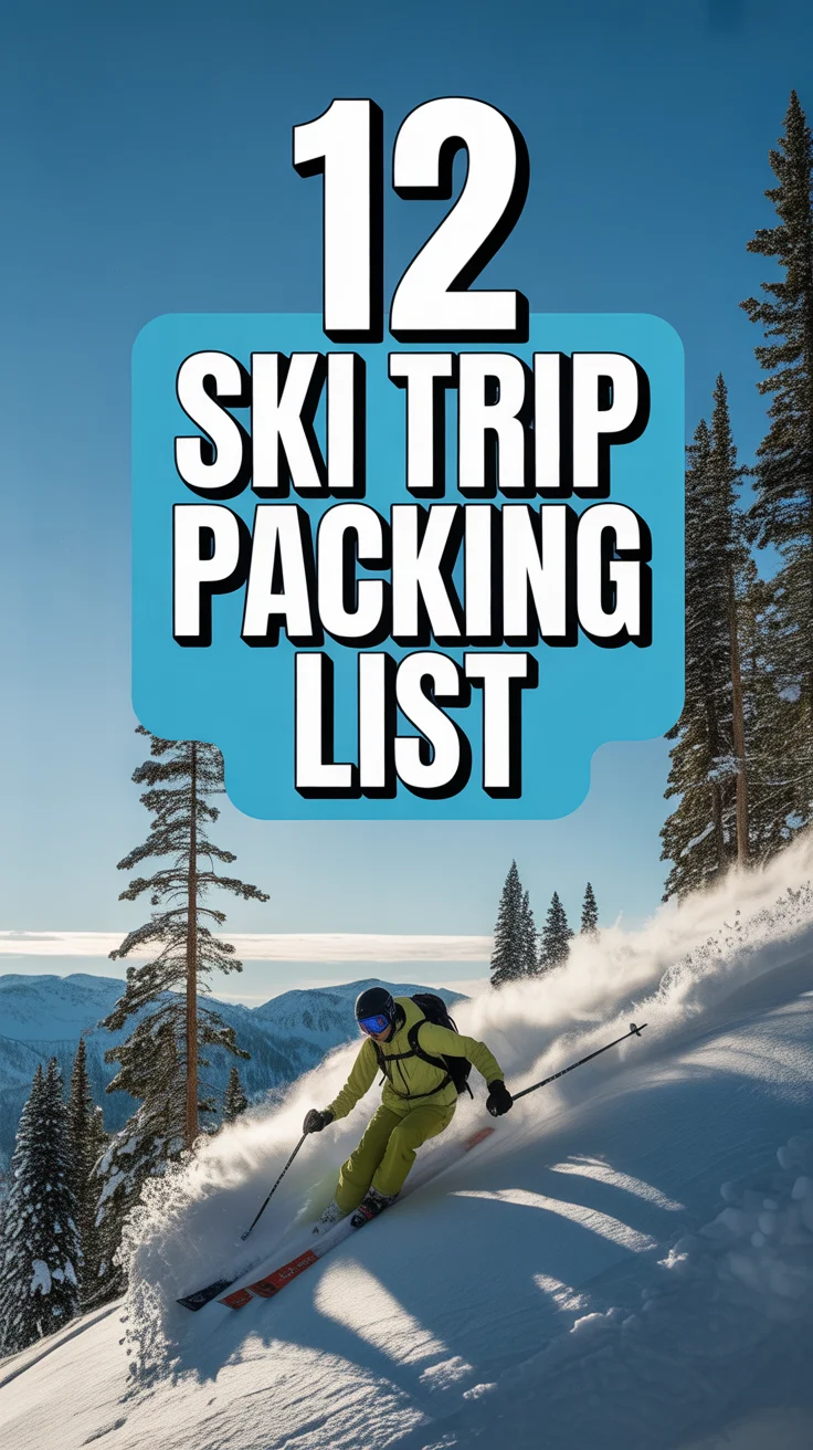 ⛷️ 12 Ski Trip Packing List