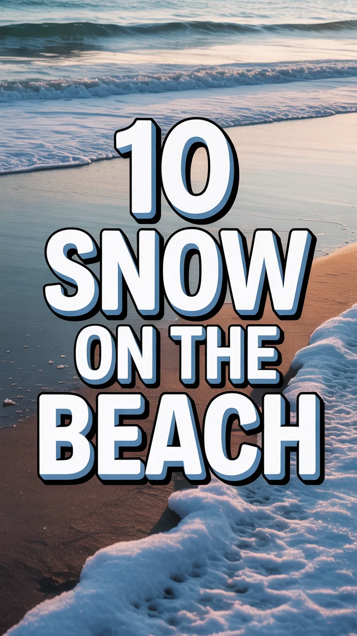 ❄️ 10 Snow On The Beach