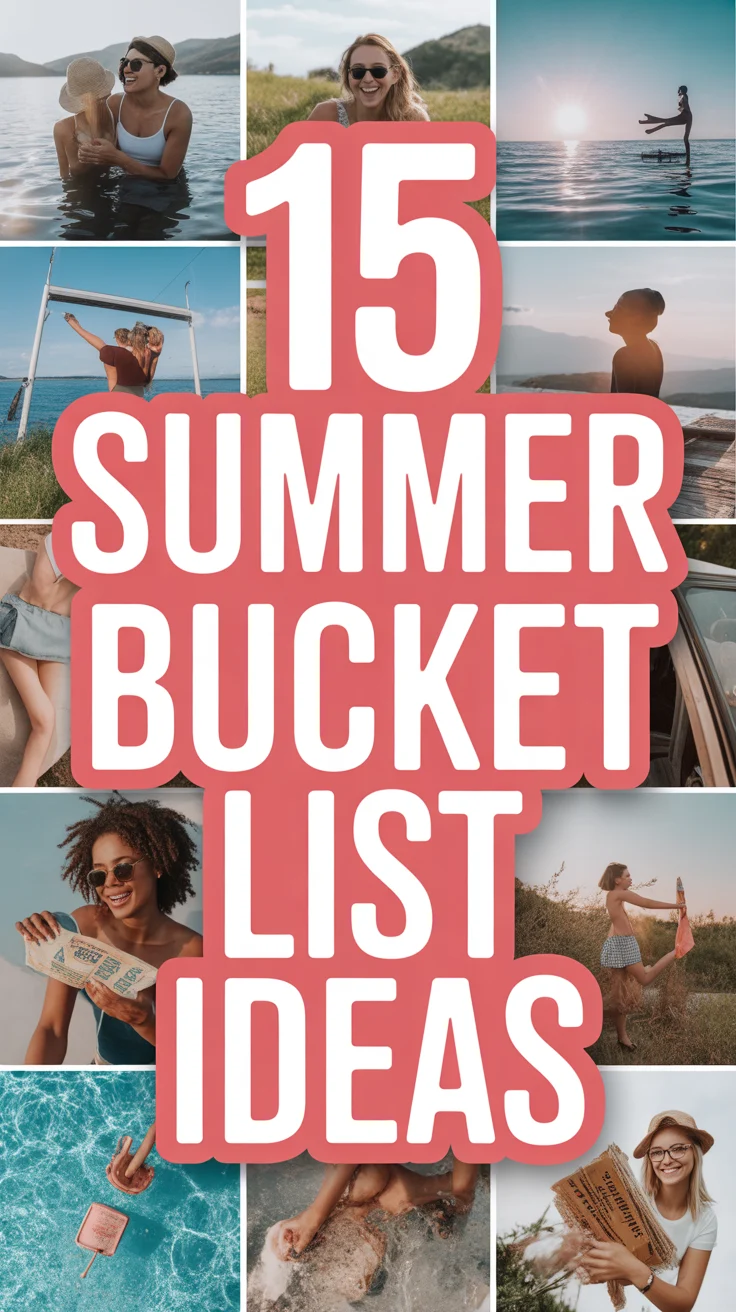 ☀️ 15 Summer Bucket List Ideas