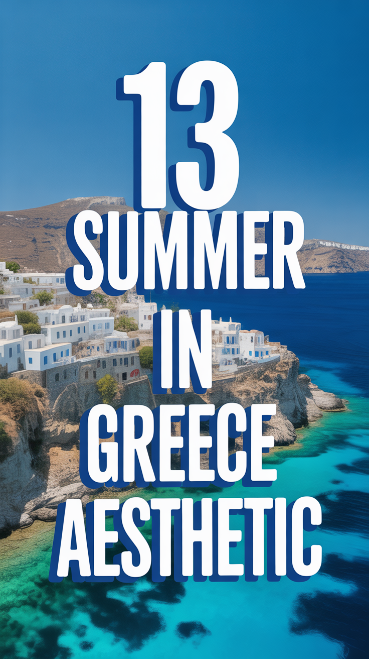 🇬🇷 13 Summer In Greece Aesthetic