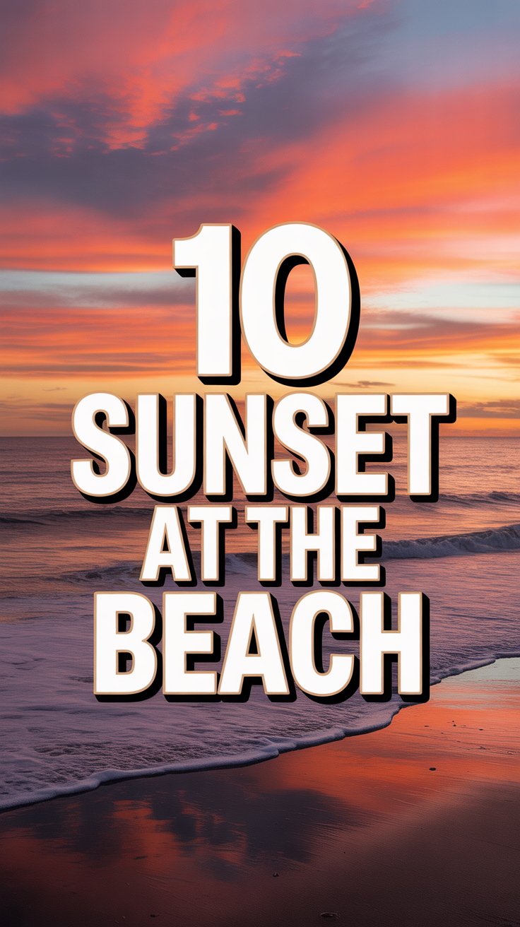 🌅 10 Sunset At The Beach