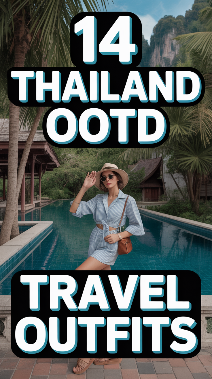 🌴 14 Thailand Ootd Travel Outfits