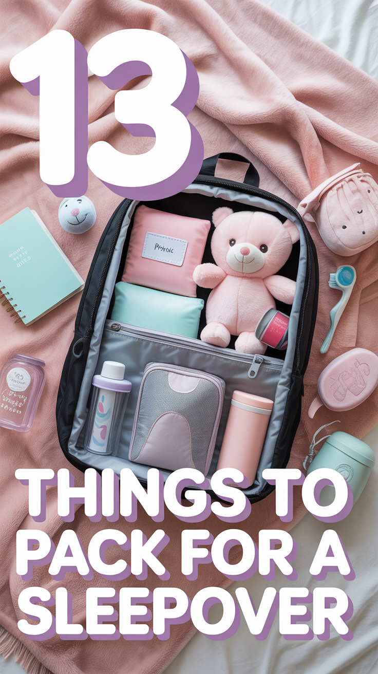 🎒 13 Things To Pack For A Sleepover