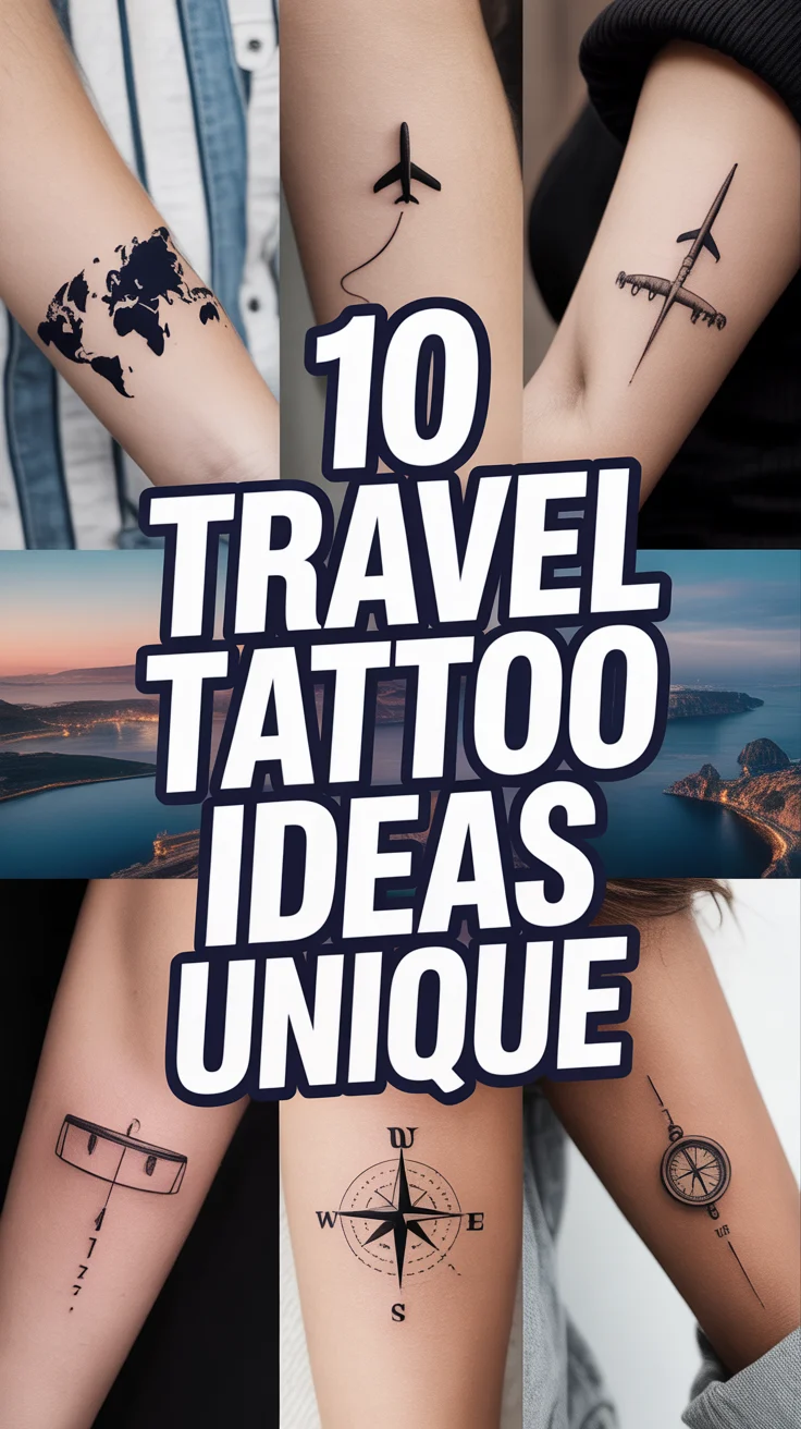 ✈️ 10 Travel Tattoo Ideas Unique