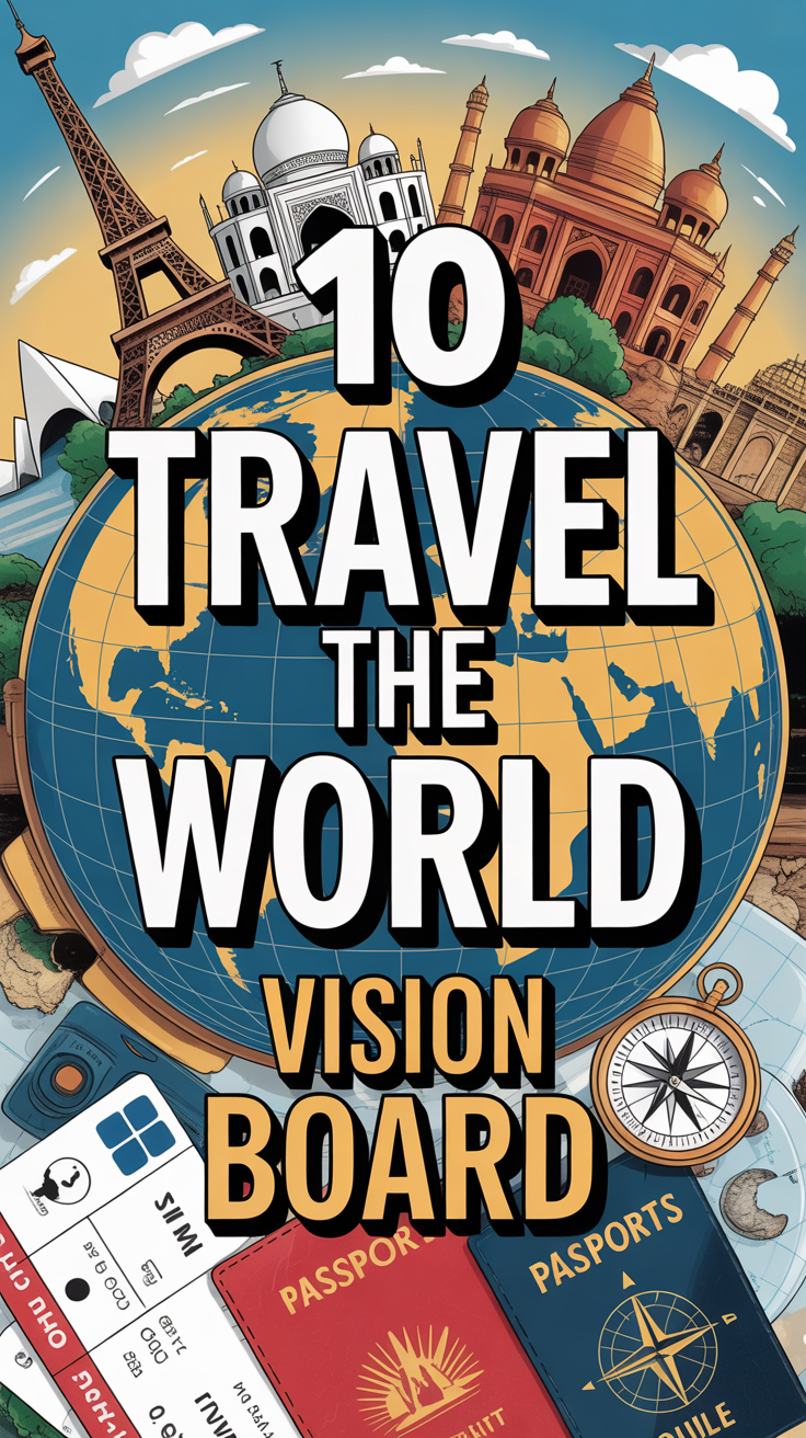 ✈️ 10 Travel The World Vision Board